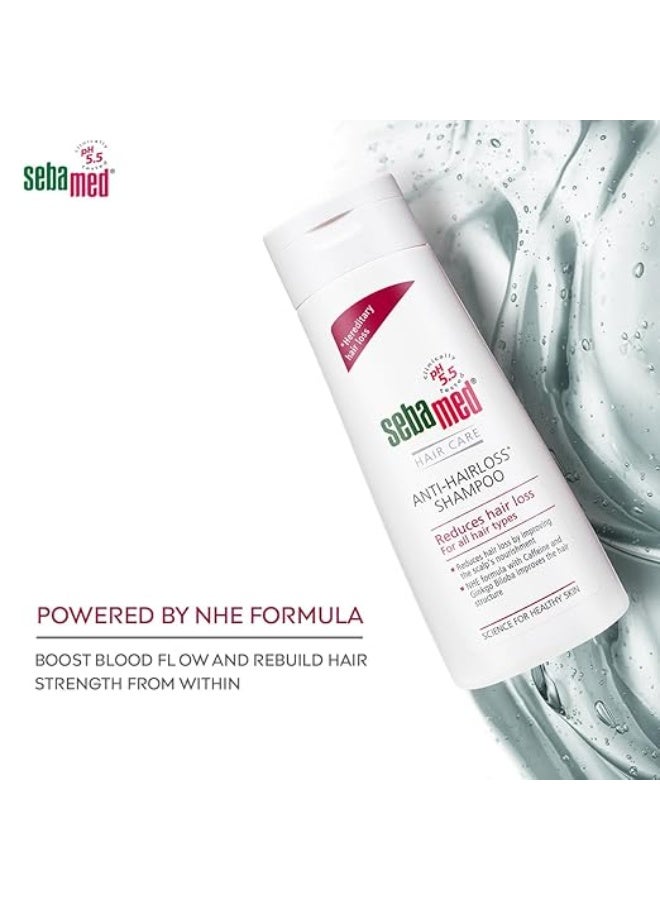 Sebamed Anti Hairloss Shampoo 200 ml|pH 5.5|Reduces Hairloss|Caffeine & Gingko Biloba| Hairfall| men & women |phthalates SLS and parabens free l Soap free l Toxin free l Clinically proven l - Image 3